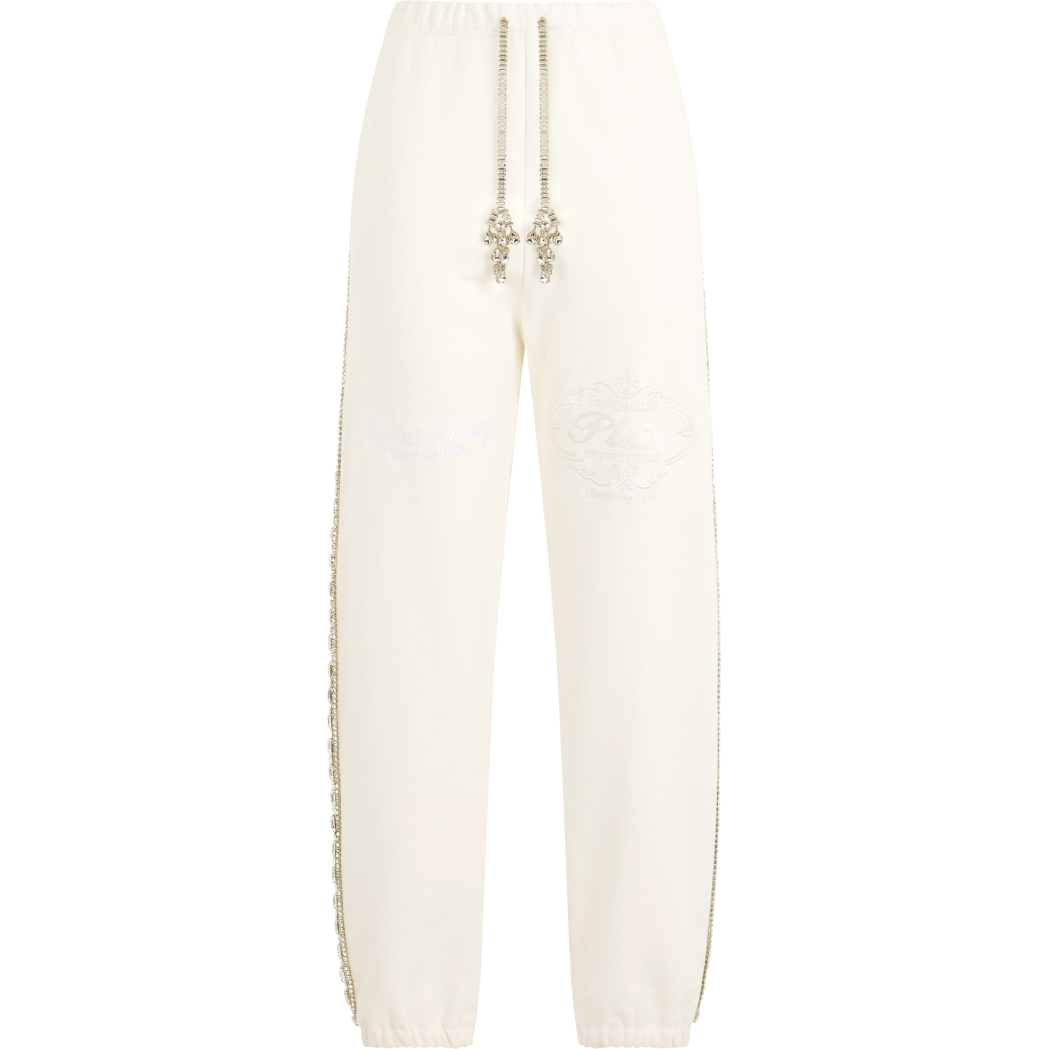 PHILIPP PLEIN Washed Joggers Tennis Club Crystals
