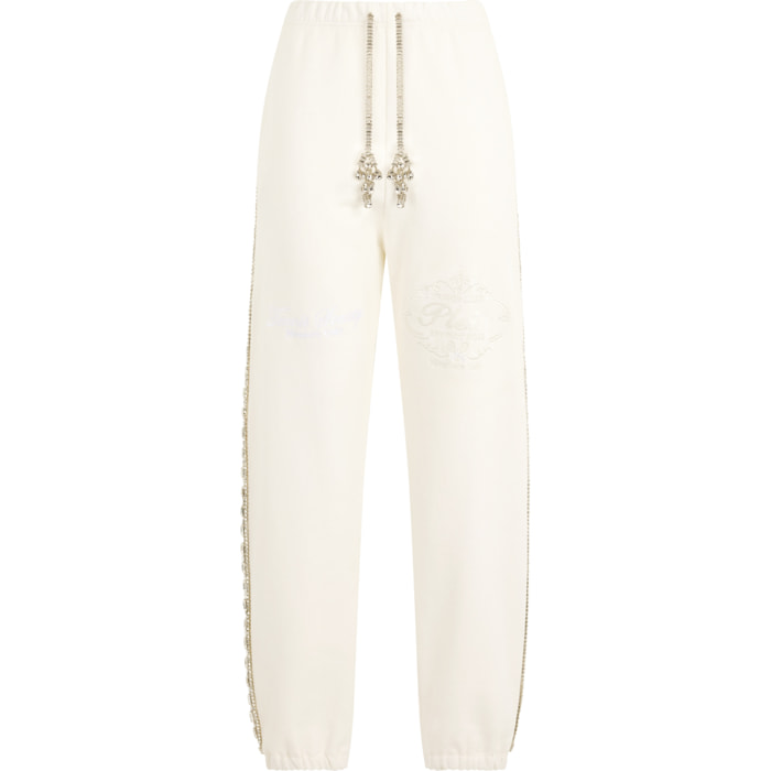 PHILIPP PLEIN Washed Joggers Tennis Club Crystals