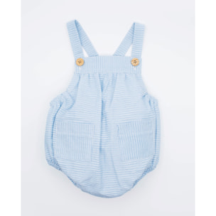 PETO RAYA AZUL CON BOLSILLOS