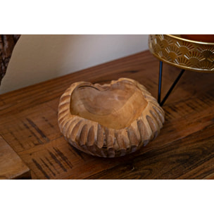 S/TASCHE GERIS IN TEAK RIC. CM Ø 19X8 (PEZZI UNICI - NON RIP. IN SERIE)