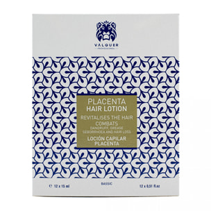 Valquer Loción Capilar de Placenta Vegetal - 12x15 ml