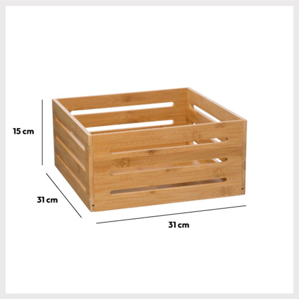 Panier bambou 31x15cm Mix N' Modul