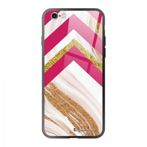 Coque iPhone 6/6S Coque Soft Touch Glossy Trio marbre fuschia Design La Coque Francaise