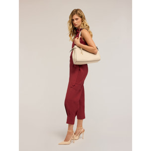 Motivi - Pantalones cargo con cintura - Burgundy