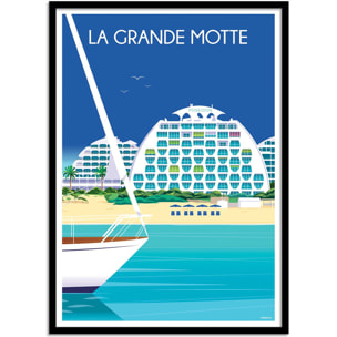 Affiche - La grande Motte - Raphael Delerue