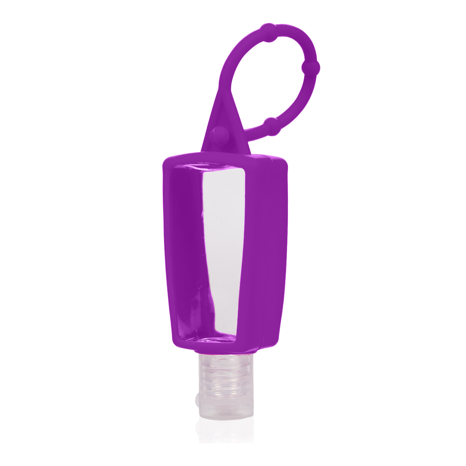 Portachiavi bottiglia igienizzante per mani alcol ricaricabile 30ml in silicone con ciondolo