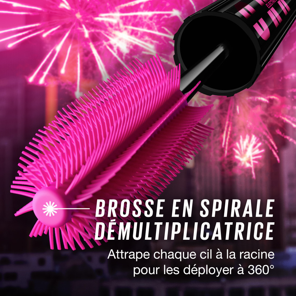Maybelline New York Mascara Cils Sensational Firework Electro Black Effet Cils Déployés à 360°