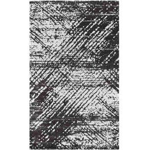 Passatoia Disegno Astratto Nero