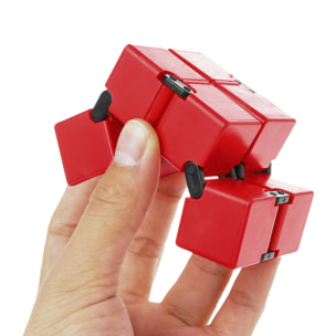 DAM Infinity Cubo Antistress 4x4x4 Cm. colore rosso