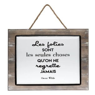 Plaque "Citation" 40x30,5cm