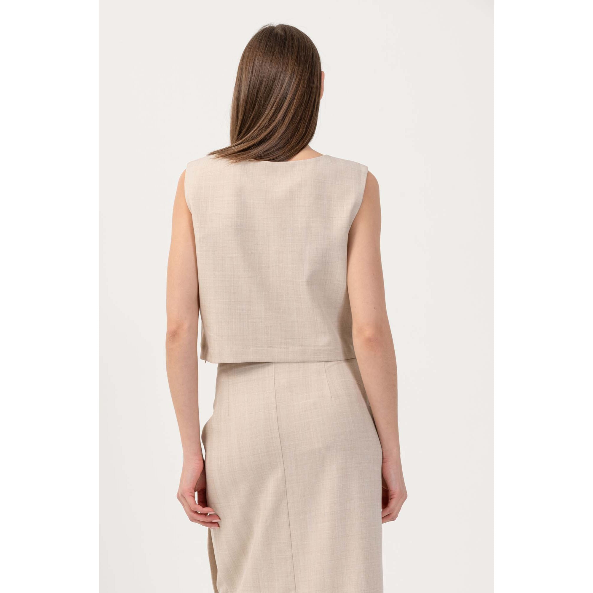 Kocca - Top girocollo stile minimal Donna