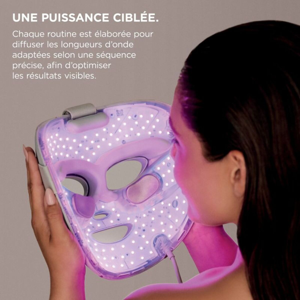 Masque LED SHARK CryoGlow avec rafraîchissement du contour des yeux Lilas