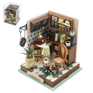 Cafetería de Tránsito. Maqueta 3D realista con gran detalle y luces led.