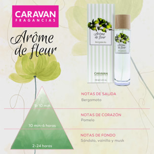 Frasco 150 ml caravan arome de fleur bergamota