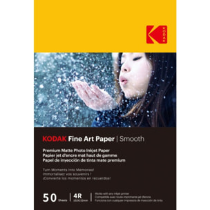 Papier photo instantané KODAK 50 feuilles A6 effet mate 230gsm
