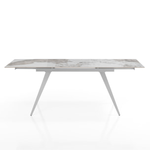 TOMASUCCI Tavolo allungabile MICCIU WHITE - ONICE MARBLE