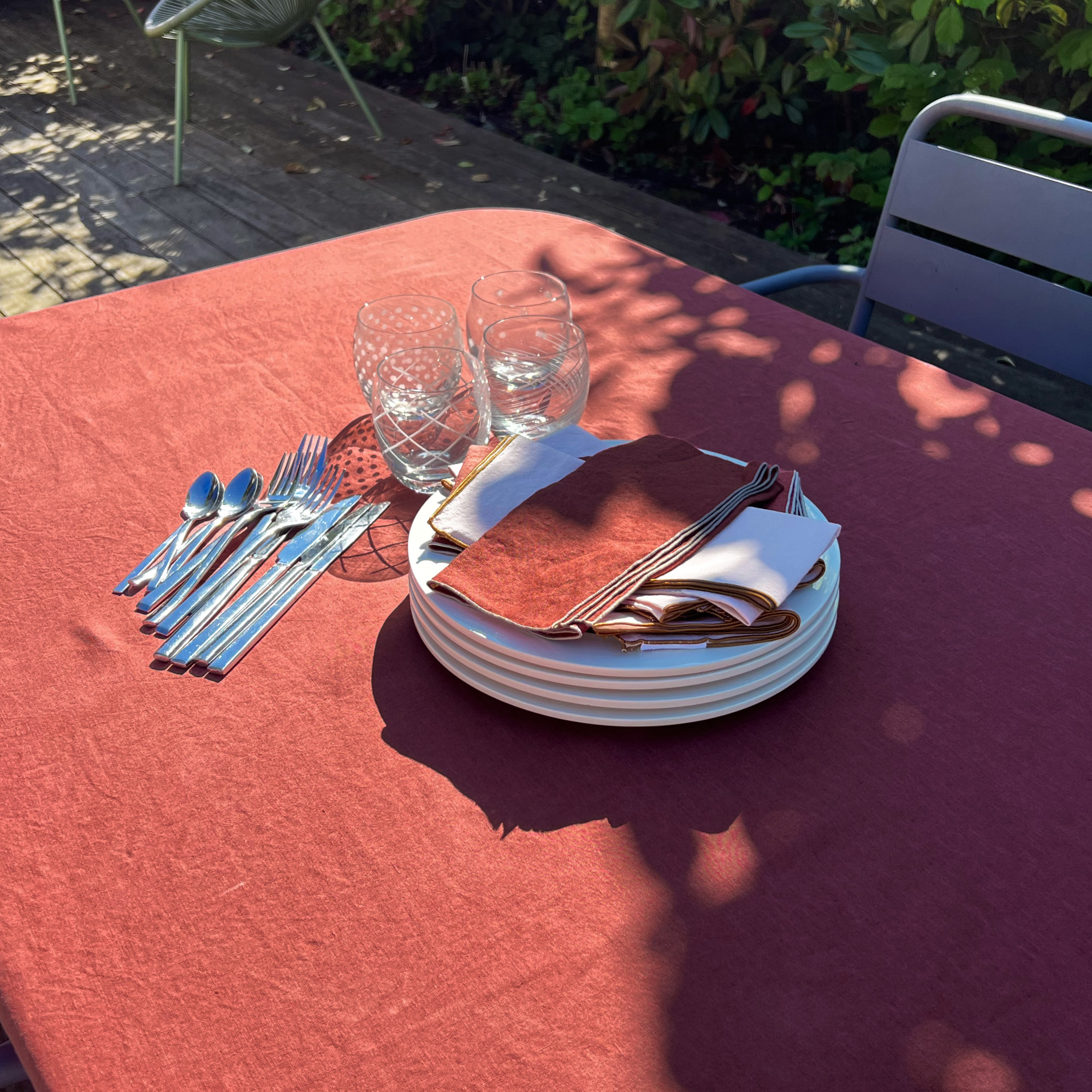 Nappe en lin lavé, AUTOUR DU LIN