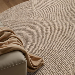 Tapis rond Rond Faux uni