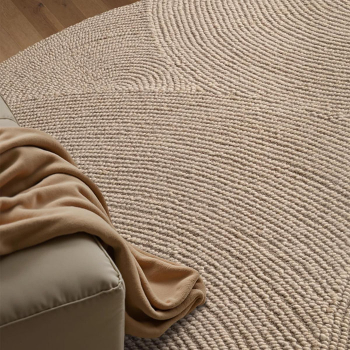 Tapis rond Rond Faux uni
