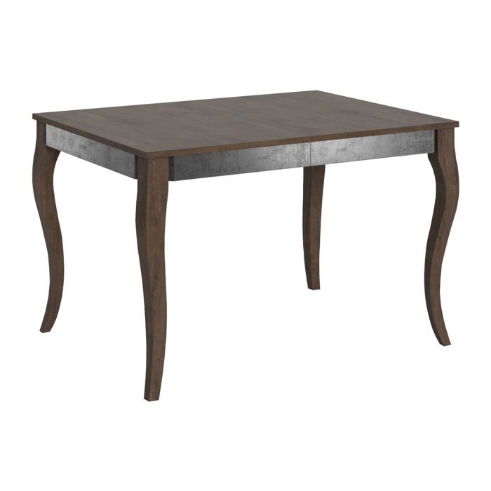 Tavolo allungabile 90x120/224 cm Olanda Iron Noce telaio Grigio