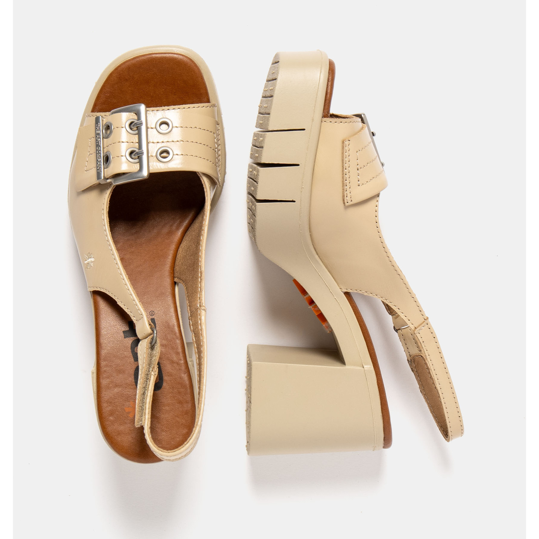 Sandalias con tacón 1994 SHINNY CHAMPAGNE/ EIVISSA color Champagne