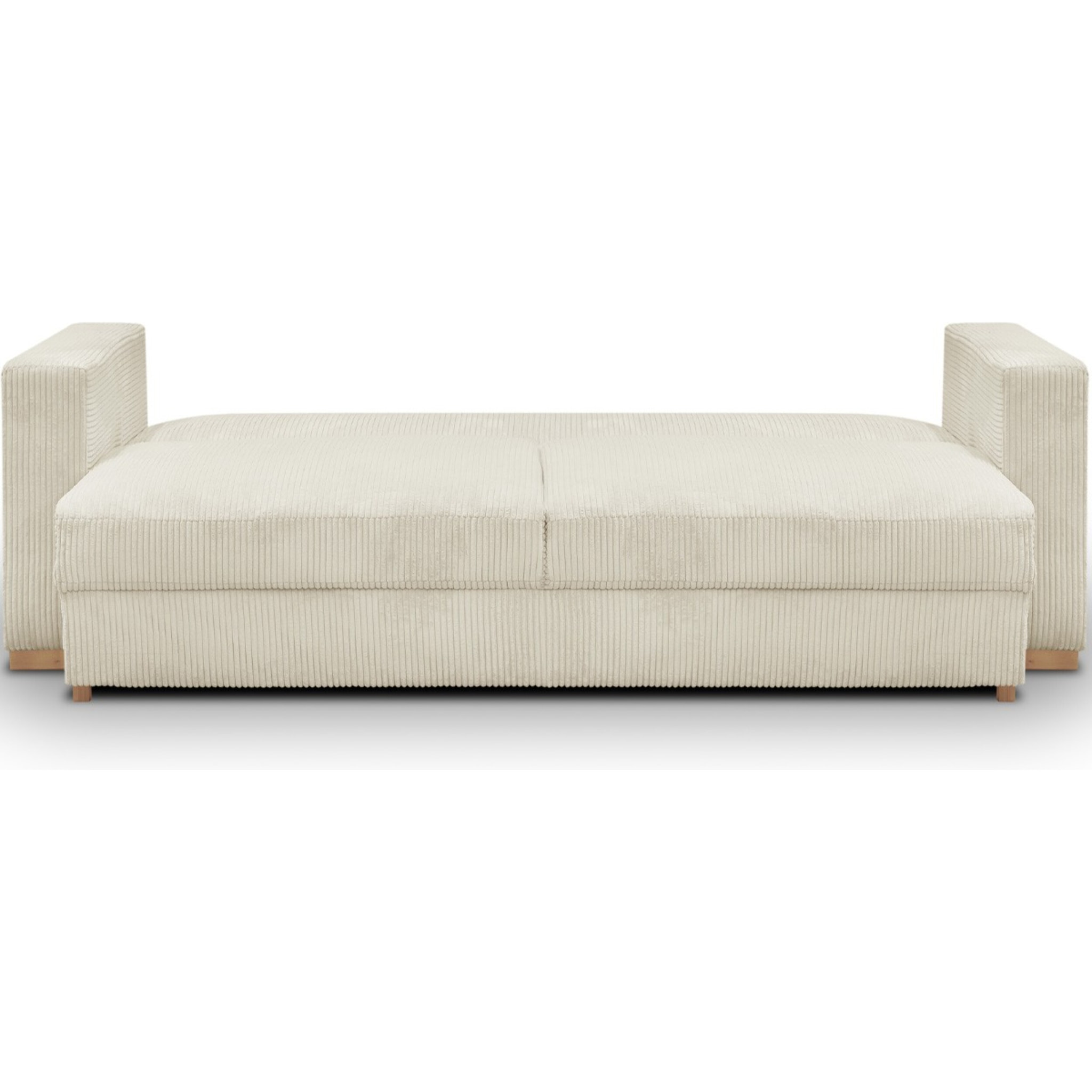 Canapé convertible 3 places en velours côtelé - ROBIN