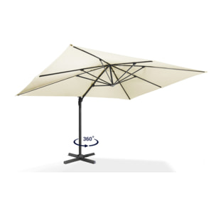 Parasol Sombra 360° rectangle avec housse de protection