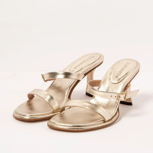 Sandalias con tacón S3194 NAPPA CHAMPAGNE/ ALBANA color Champagne