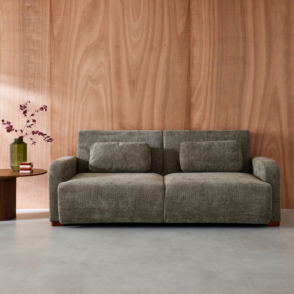 Canapé convertible 3 places tissu DANY