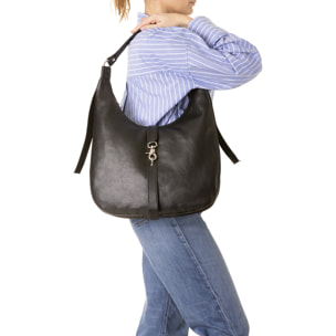 Borsa a spalla  unisex In Vera pelle Made in Italy 38x28x10 cm