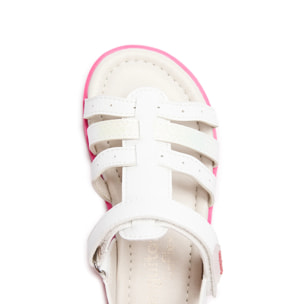 Sandalias Abiertas de Niña Respetuosas Goflex en Blanco
