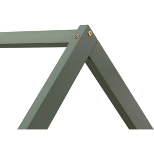 Lit cabane gigogne pour enfant 190x90cm vert MARCEAU