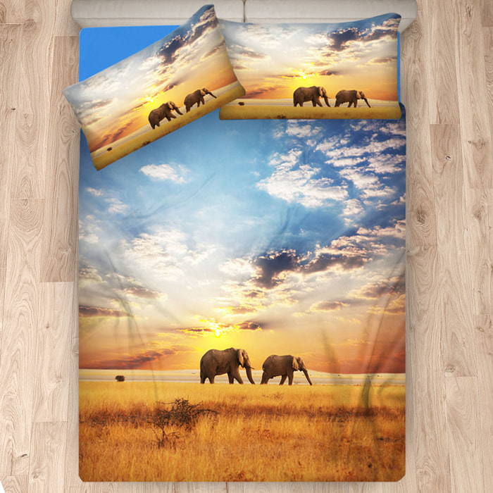 LENZUOLA COPRILETTO SOGNI D'ORO SAVANANNA Misura Letto Matrimoniale