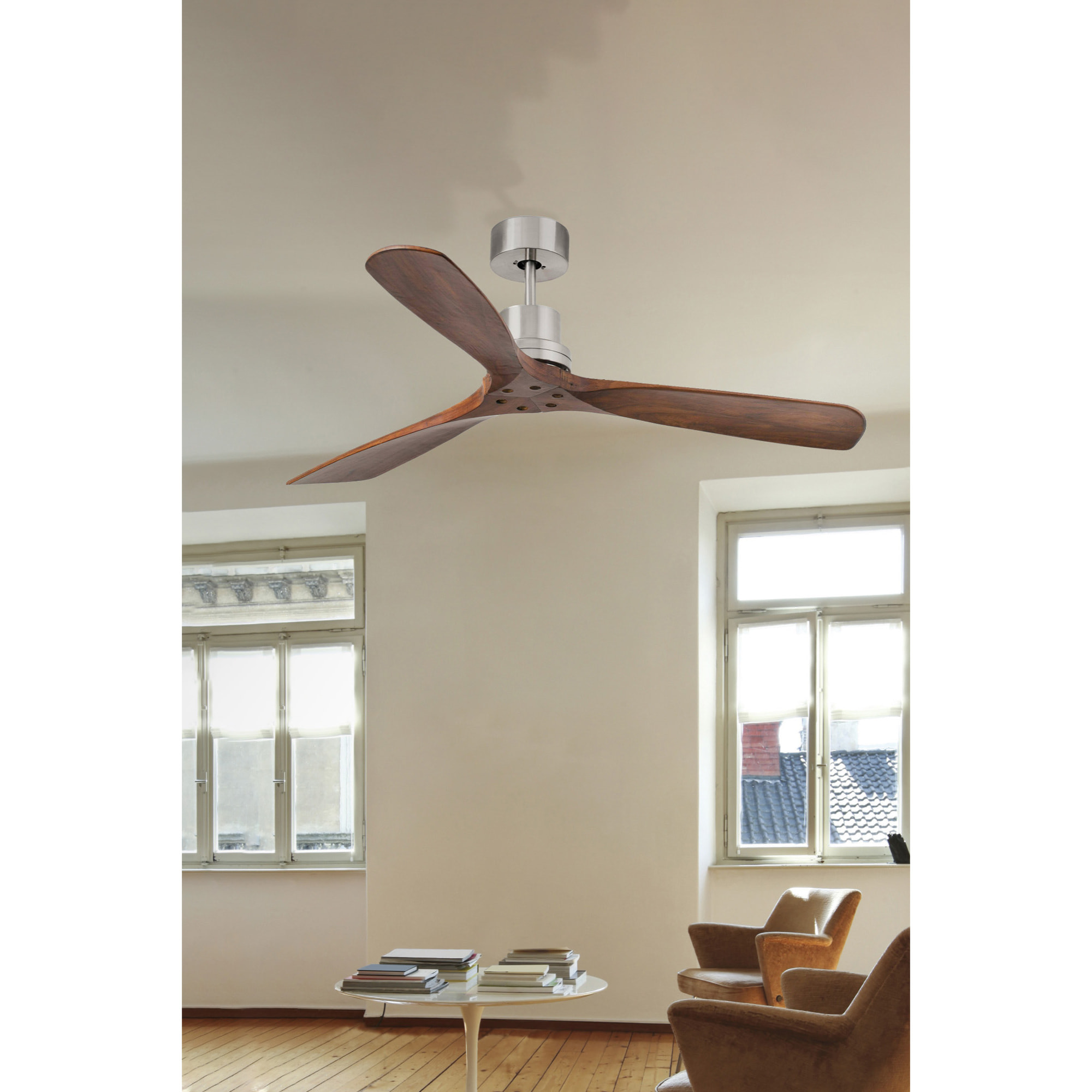 LANTAU L Ventilateur nickel mat DC SMART