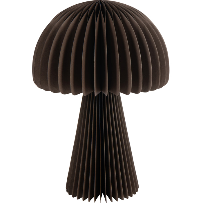 J-Line abat-jour Champignon Pliable - papier - brun