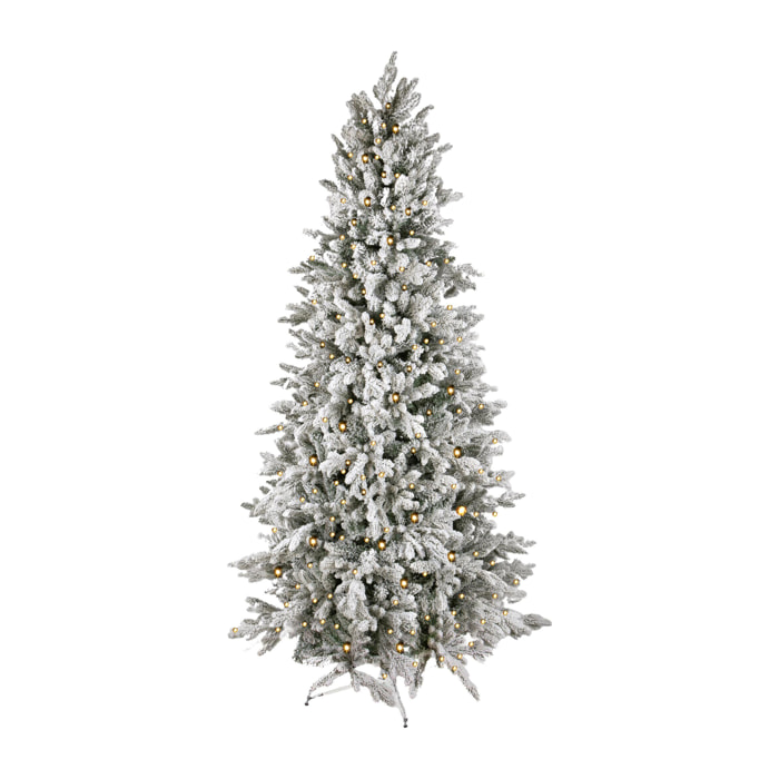 200 ab.cervino med con neve 450 led 746/t - Pezzi 1 - VERDE - Bianchi Dino SpA