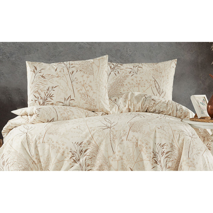 Parure housse de couette et taie(s) oreiller 100% Coton