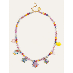 Collana Oceanico Colors Acciao Placcato Oro