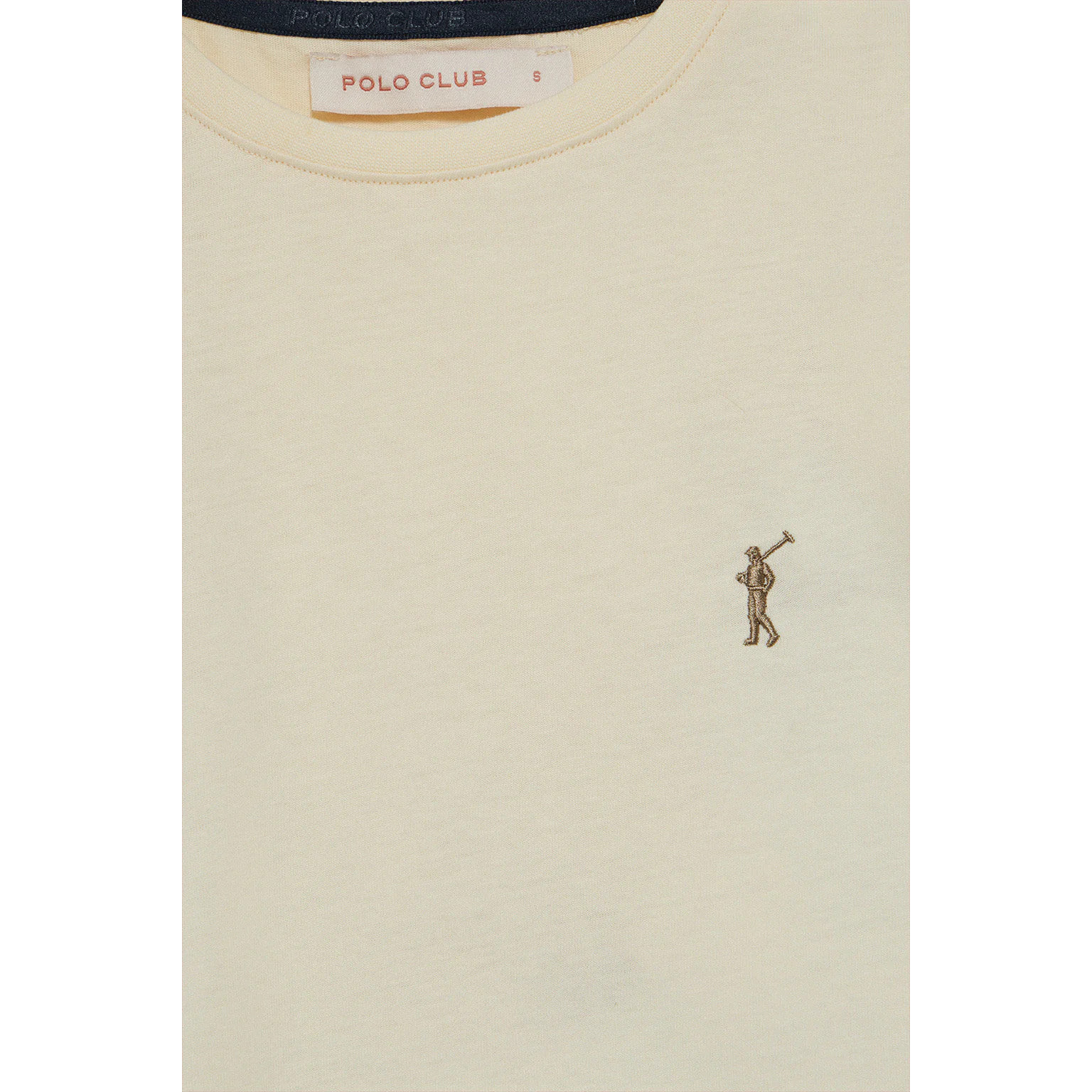 Camiseta color crudo de cuello redondo con bordado Rigby Go