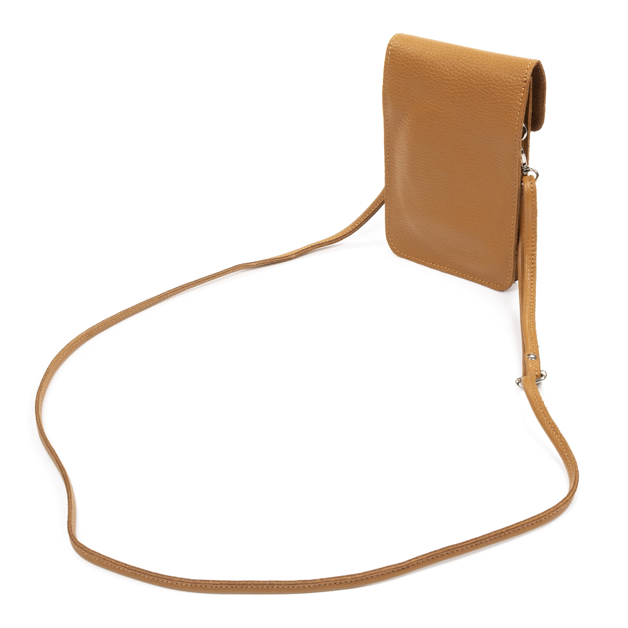 Albareto Bolso bandolera de mujer de piel auténtica acabado Dollaro