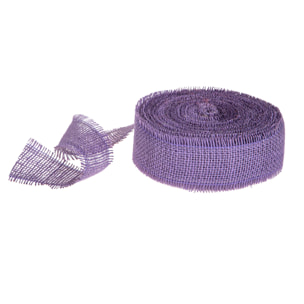 Juta 8 Cm Per 25 Mt Colorata - Pezzi 2 - 2500X8X0,2cm - Colore: Viola - Bianchi Dino - Decorazioni Varie