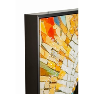 DIPINTO SU TELA LACCATO MADONNA -A- C/CORNICE CM 72X4X102