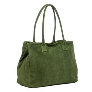 Annagrazia Borsa Shopper Donna. Pelle autentica Camoscio.