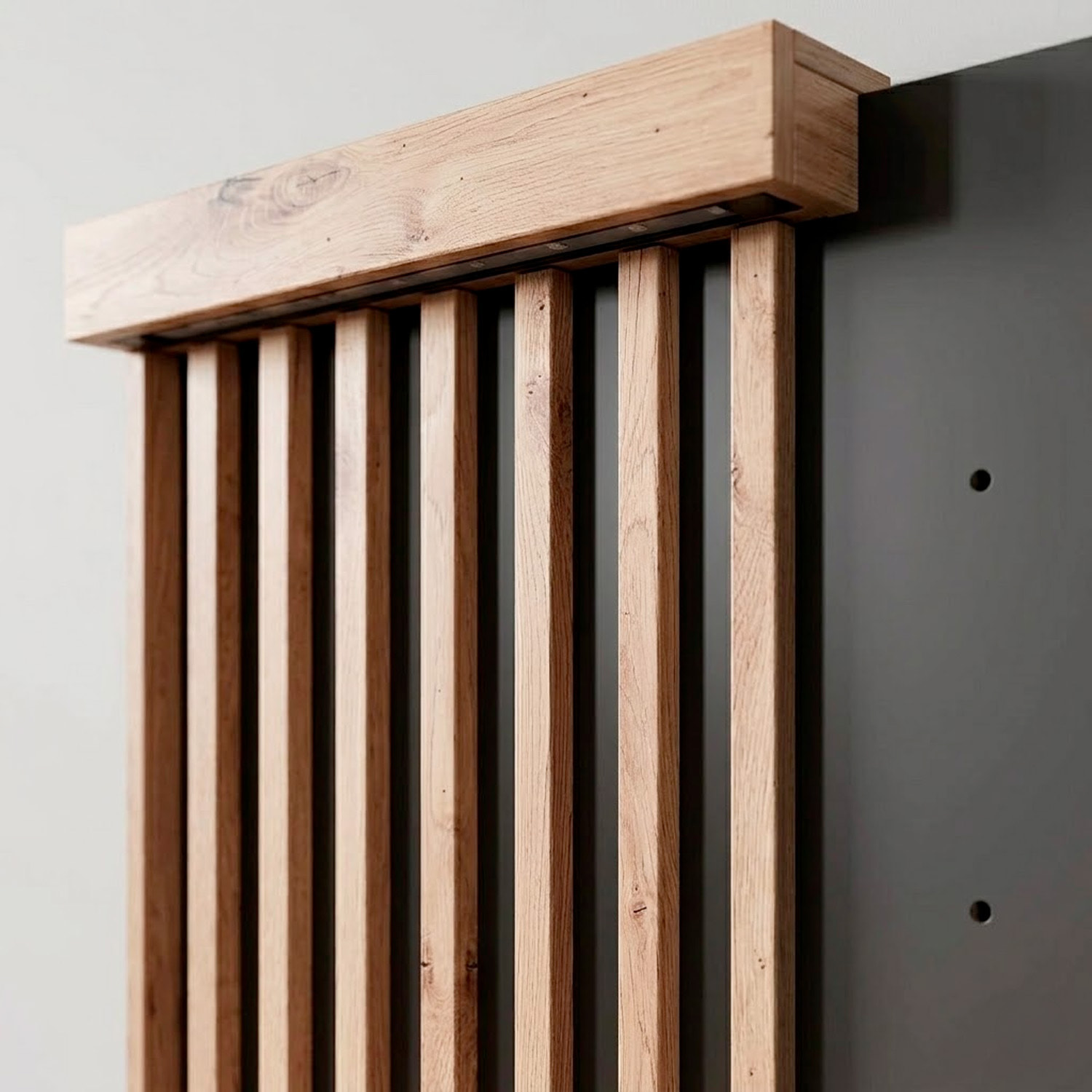 Set 2 Comodini Moderni Con Cassetto Comodino Camera Da Letto Design Salvaspazio In Laminato Resistente Florina 50 x 39,6 x 104 cm Rovere e Antracite