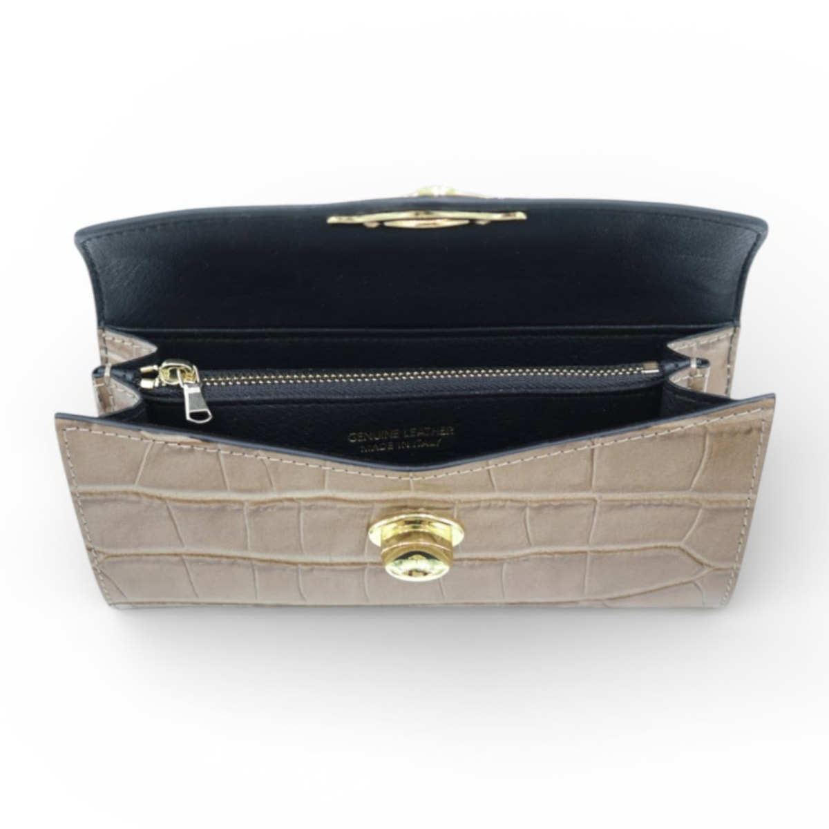 Cartera Cheval Firenze Marlon Croc Taupe