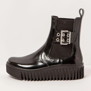 Botines 1516 NAPPA SHINNY BLACK/BRIGHTON color Black