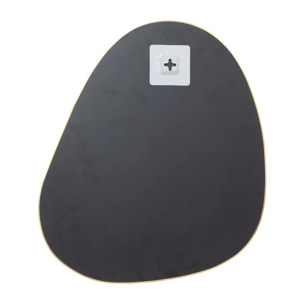 Lot de 3 miroirs organiques "Lida" L32/44,5/47cm or