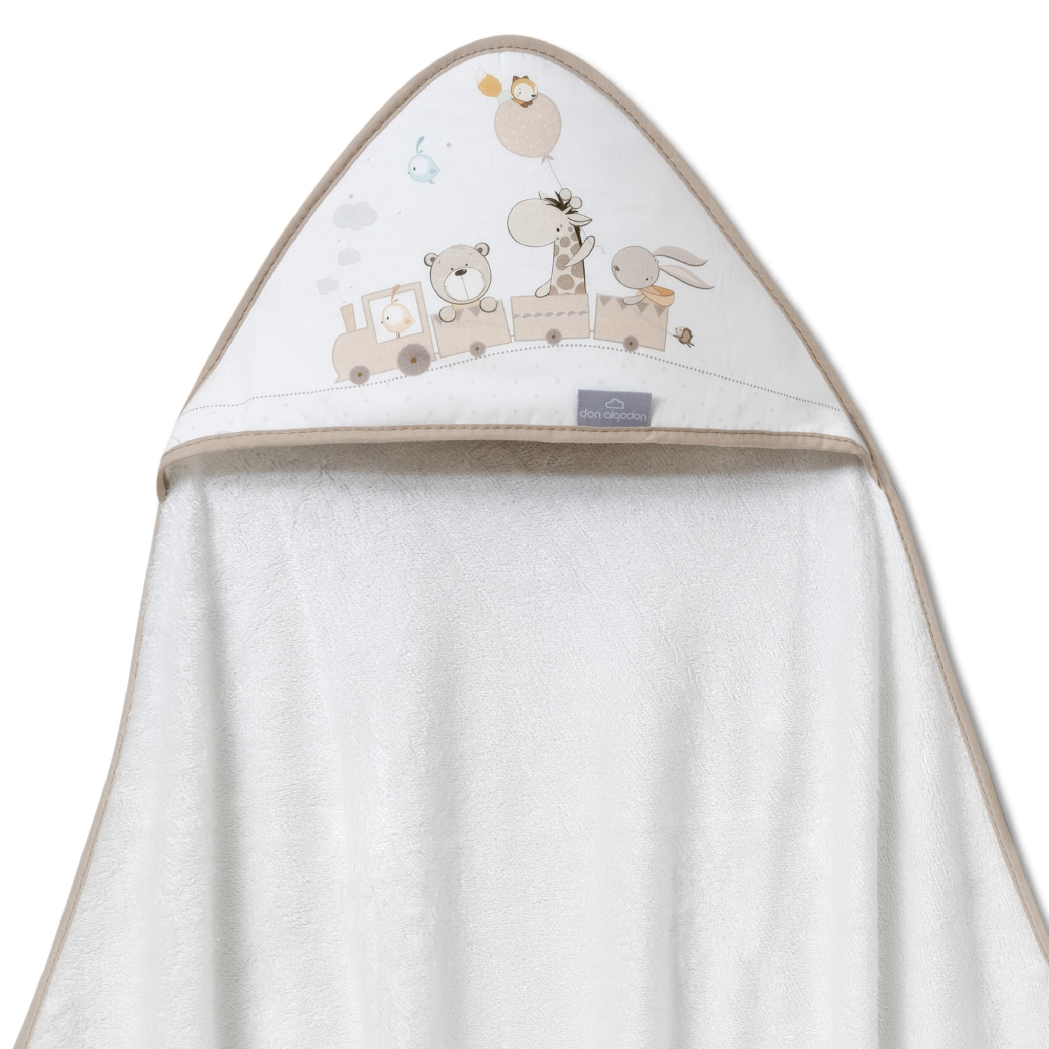 Capa de Baño Don Algodón Bambú Jirafa Tren