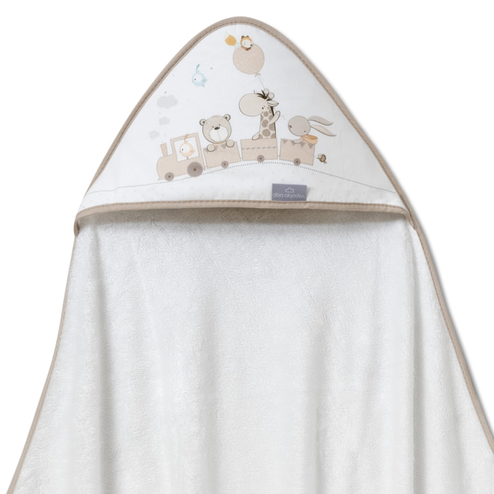 Capa de Baño Don Algodón Bambú Jirafa Tren