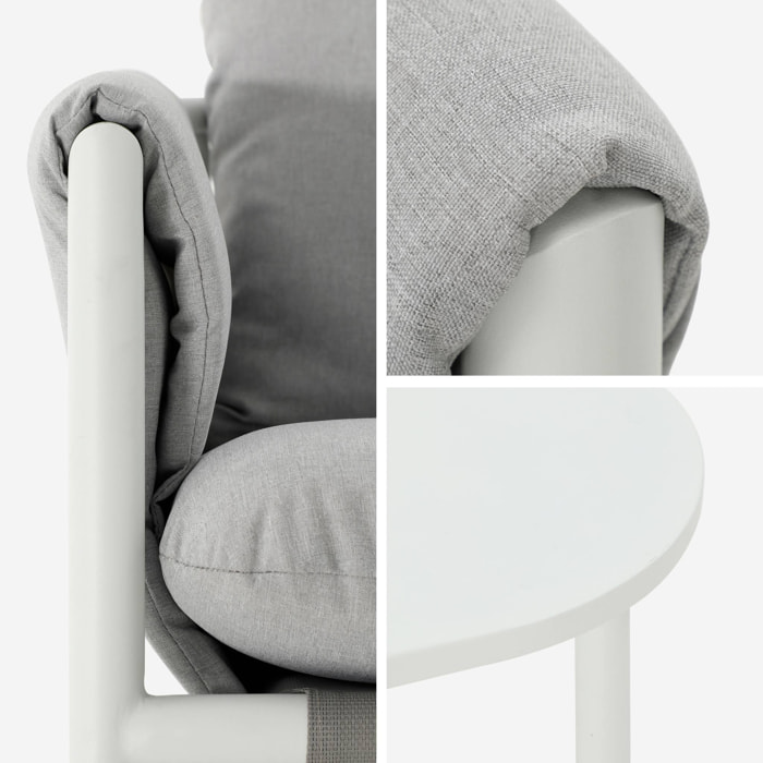 Salon de jardin acier 4 places KYO